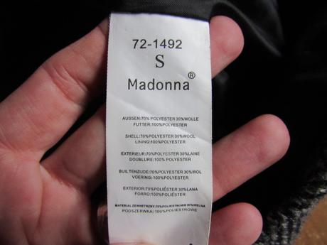 Štýlový vlnený kabátik, madonna,s