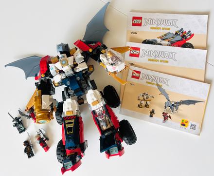 Lego ninjago 71834 zaneov ultrakombo robot,