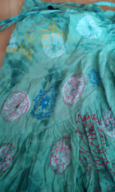 Zavinovačka batikovana sukňa 38, 38