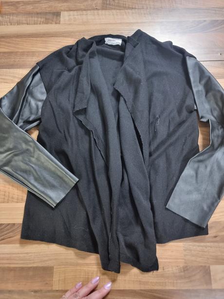 Zara sveter s umelou kozou, zara,152