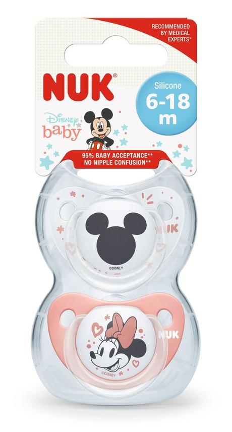 Nuk cumlík trendline mickey s púzdrom 2ks, 6-18m, nuk