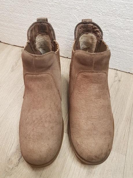 Ugg kožené kotnikove čižmy, ugg,39
