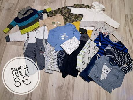 Balík oblečenia 74, 68–80