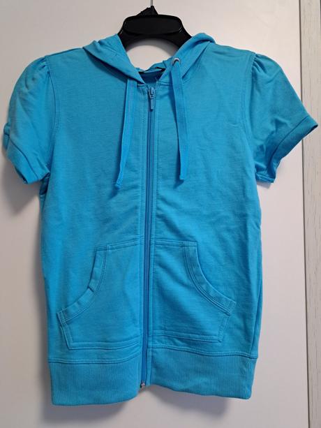 Šedá a modrá s krátkym rukávom, f&f,xs