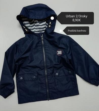 Modrá prechodná bunda urban, 98
