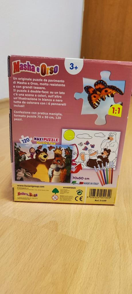 Masa a medved puzzle,