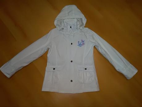 Biela bunda - kabátik č.140/146, 140
