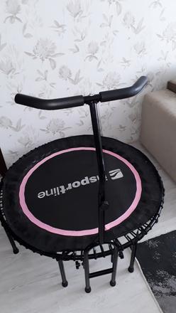 Bezpružinová trampolína s držadlom 114cm, <150 cm