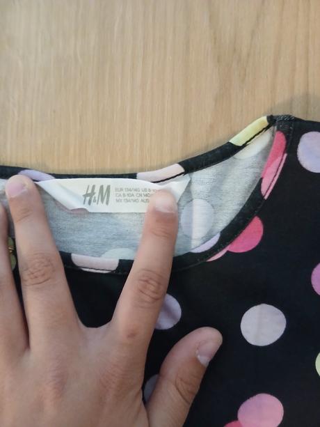 Bodkované šaty, h&m,140
