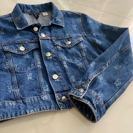 Crop rifľovka love, h&m,34