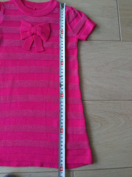 Pásikavé šaty s mašľou, george,80