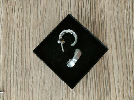 Strieborné náušnice kruhy, 