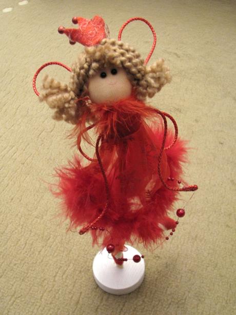 Vianočná ozdoba - anjel, 