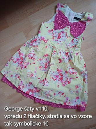Kvietkovane šaty, george,110
