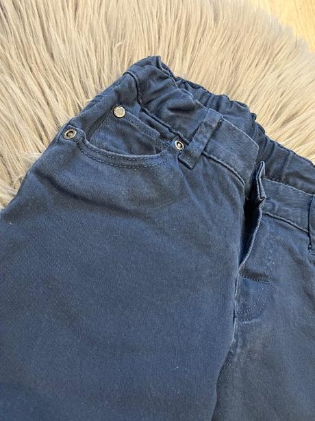 Chlapčenské podšité rifle tmavomodré h&m (92), h&m,92