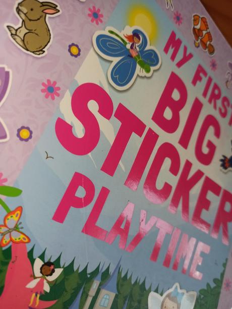 My first big sticker playtime, 