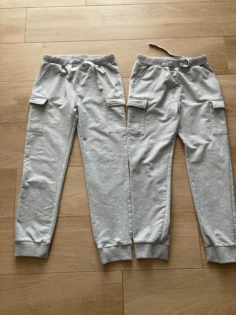 Tepláky 2 ks top stav, 158