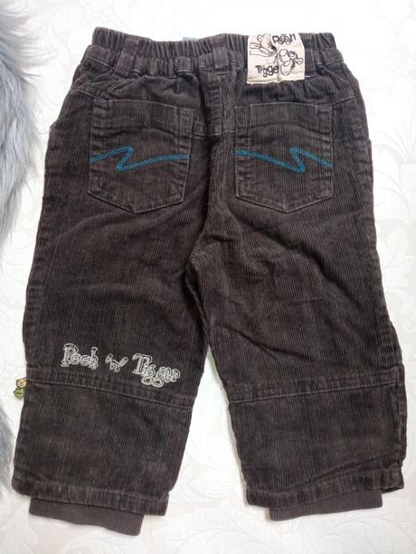 Chlapčenské menčestrové nohavice macko pooh, disney,74