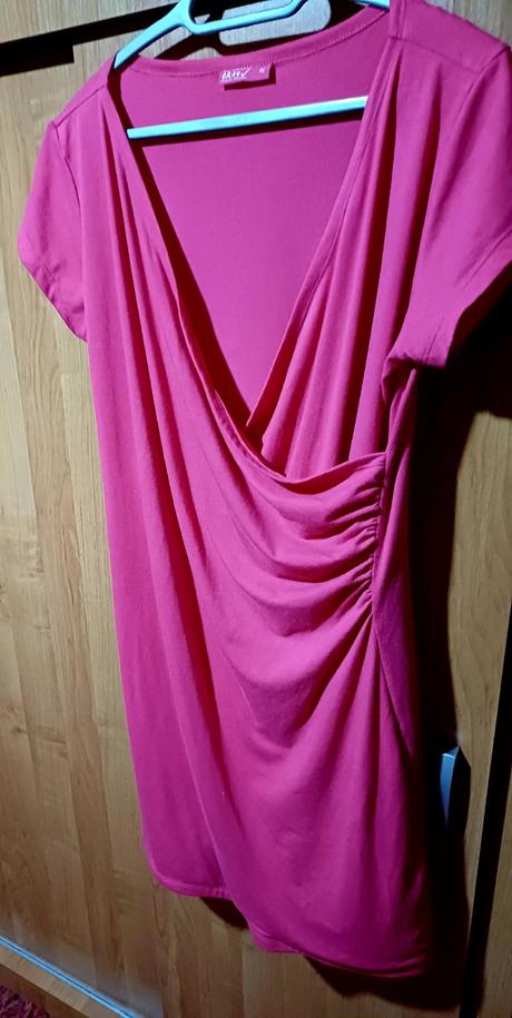 Dámske ruzove upletove šaty xxl, xxxl