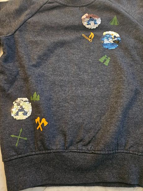 2 ks detské mikiny vhodné pre dvojičky,ako nové, kiki&koko,122