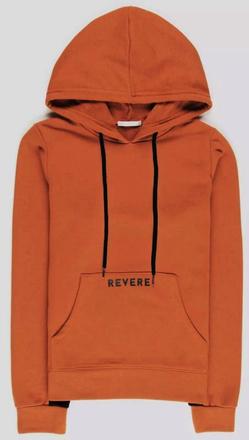 Oranžová mikina s kapucňou, v. m/l, l