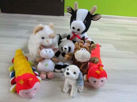 Plyšové zvieratká 8 kusov,