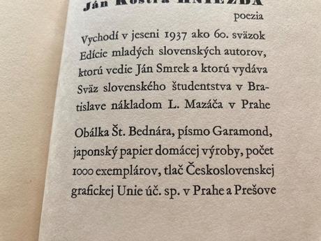 Hniezda s podpisom autora jána kostru (1937),