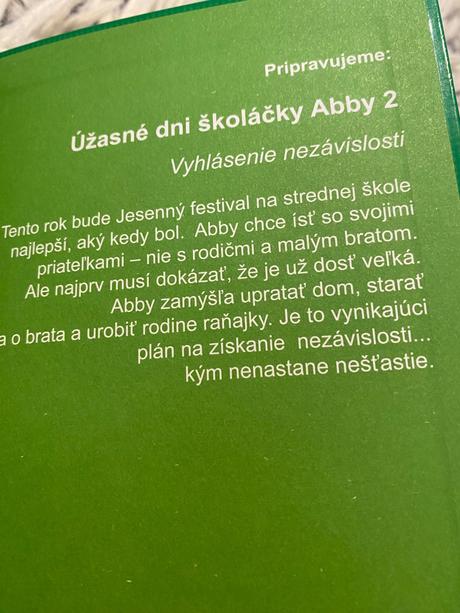 Úžasné dni školáčky abby 1 aj sivý mrak je len od,