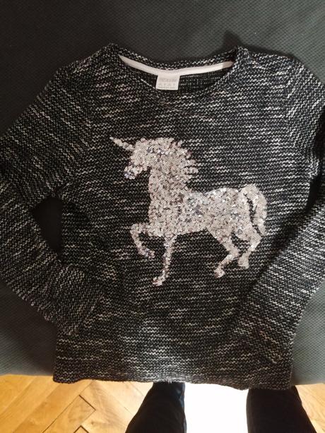 Čierny dievčenský natelnik 8-9rokov, f&f,128