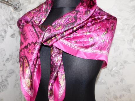 Anna klein kvalitná luxusna hodvabna šatka, xl