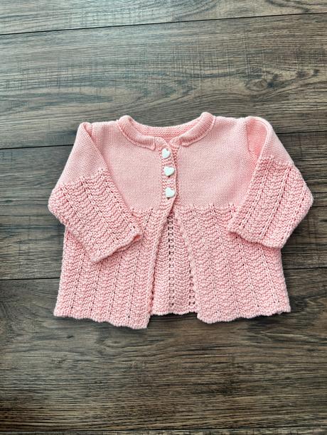 Krásny ružový svetrik veľkosť 62, 62