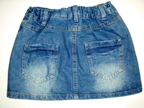 Trendy rifľová suknička pre 9-10 roč. slečnu, 134