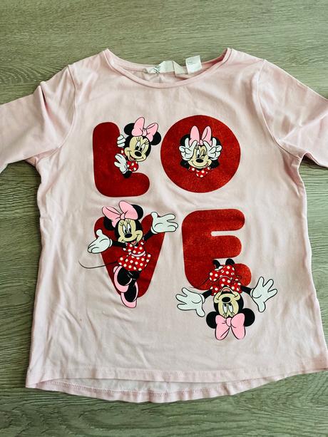 Pekné tričko minnie, h&m,122