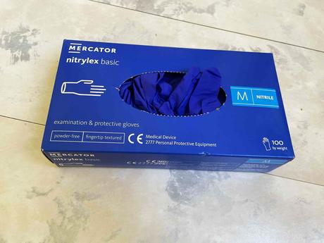 Nitrilové rukavice jednorázové mercator, 
