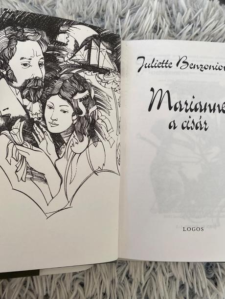 Krásna stará retro kniha marianne a cisár juliette,