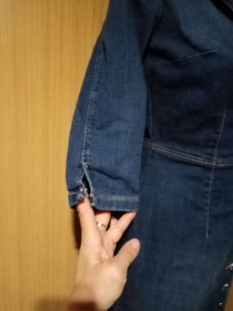 Dámske riflove šaty, orsay,38