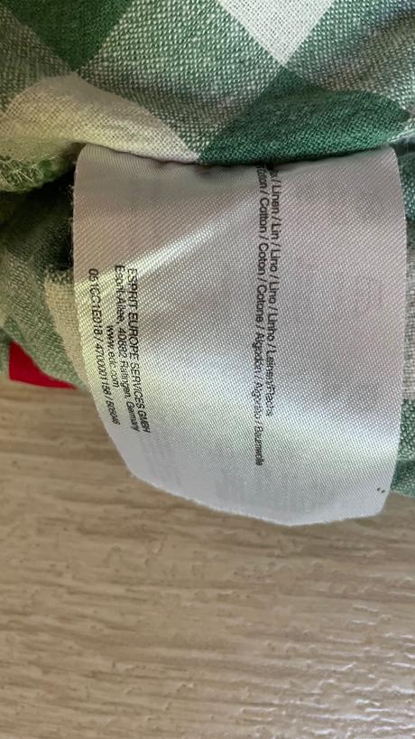 Ľanove kockované šaty, 38