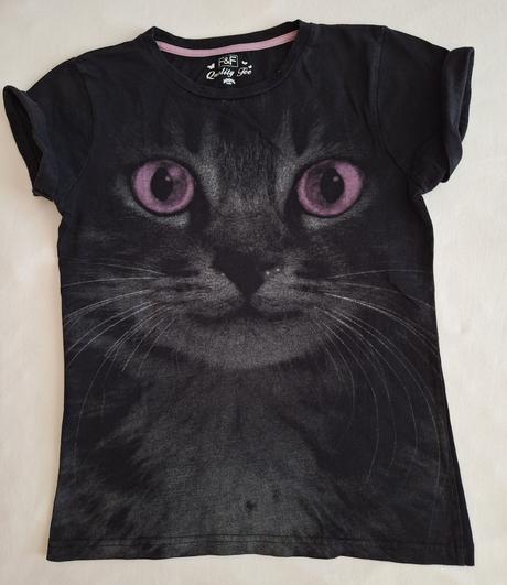 Tričko čierne s potlačou, f&f,134