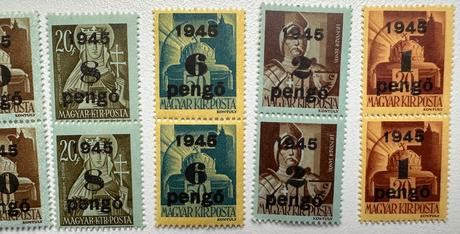 Maďarské poštové známky séria 1945 c.3, 