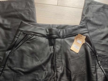 Nové, koženkové nohavice, xl