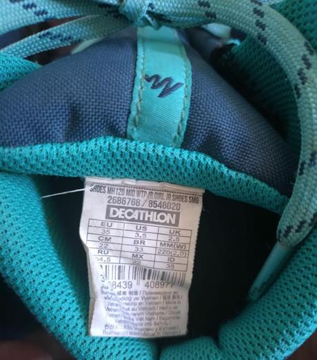 Turistické topánky quechua, 35