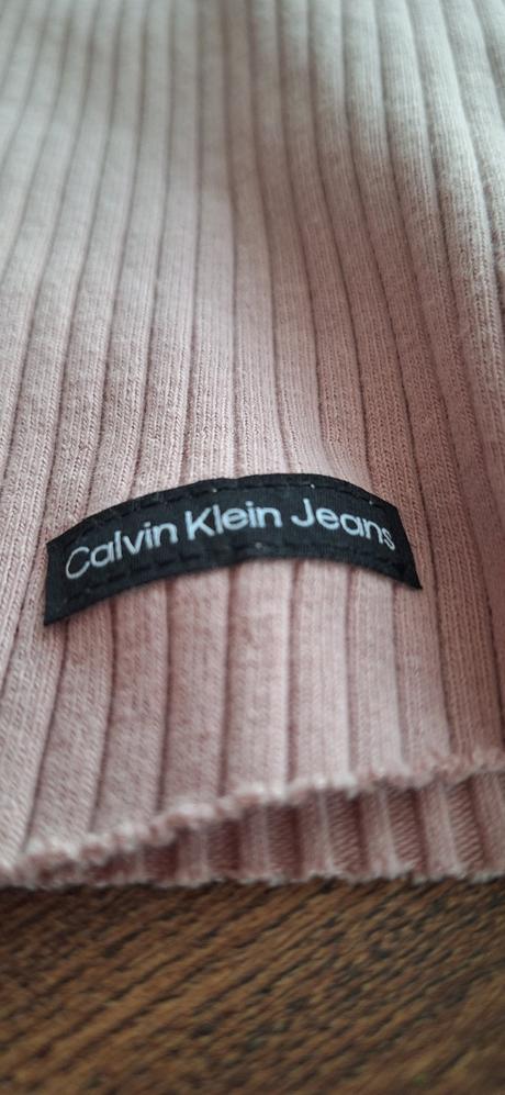 Calvin klein pleteny pulover top tričko xs/s, calvin klein,s
