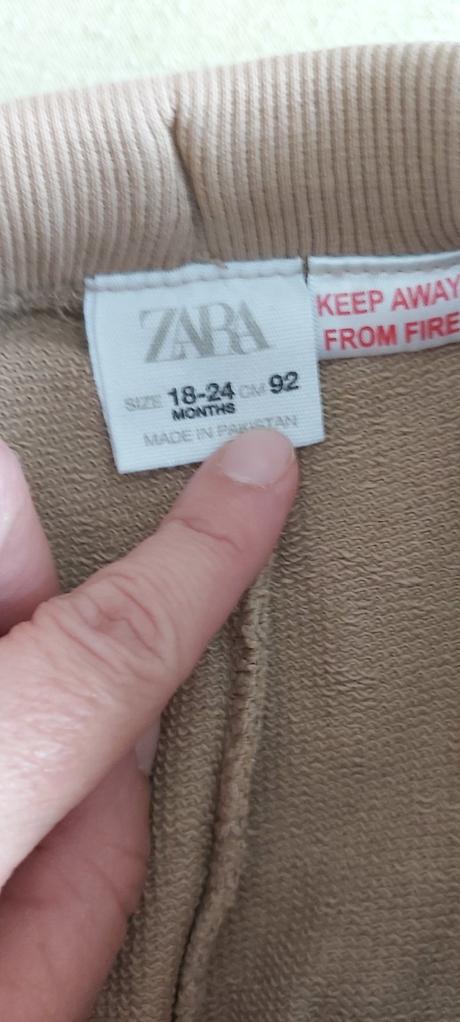 Tepláky bledo-hnedé zara 92, zara,92