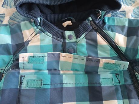 H&h károvaná bunda bočné zapínanie, h&m,74