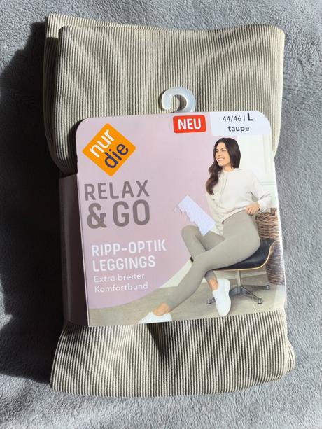 Rebrované legíny, telové, 44 / 46 / xl