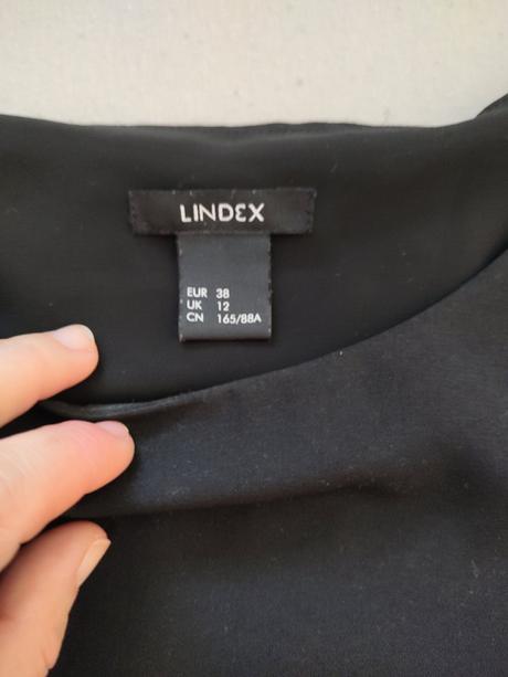 Čierna kvalitná blúzka, lindex,38