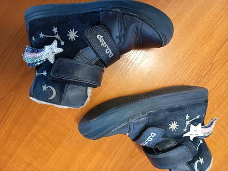 Zimné topánky dd step svietiace v tme, vd 19 cm, d.d.step,30