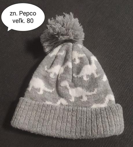 Teplá čapica s dinosaurami, pepco,80