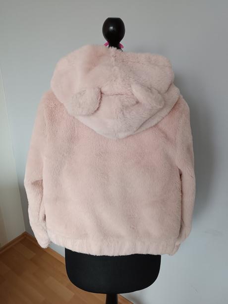 Ružový kožuch s uškami, pepco,134
