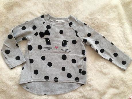 Bodkovaný pulóvrik v.98/104, h&m,98